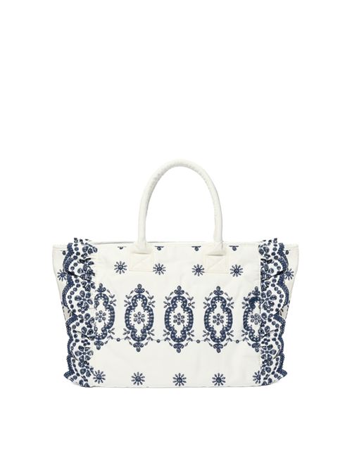 Borsa Vanity Volant in cotone Sangallo Mc2 Saint Barth | VANI002902534L